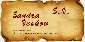 Sandra Veskov vizit kartica